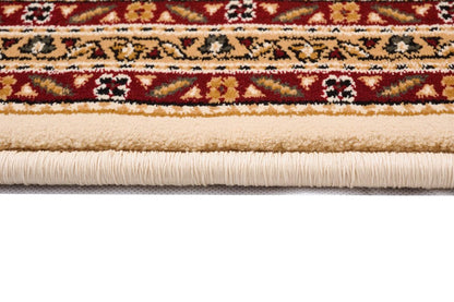 10' Beige And Ivory Oriental Runner Rug