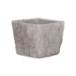 7" Gray Speckle Glaze Cement Indoor Outdoor Square Pot Planter