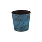 11" Blue Recycled Plastic Indoor Outdoor Round Pot Planter
