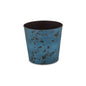 11" Blue Recycled Plastic Indoor Outdoor Round Pot Planter