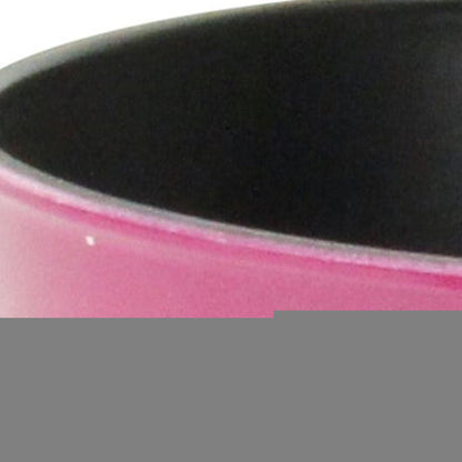 7" Hot Pink Recycled Plastic Indoor Outdoor Round Pot Planter