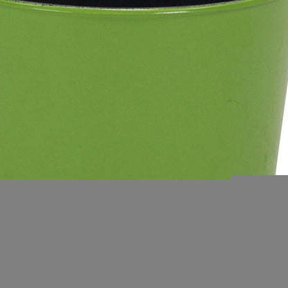 7" Lime Green Recycled Plastic Indoor Outdoor Round Pot Planter