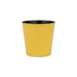 7" Yellow Recycled Plastic Indoor Outdoor Round Pot Planter