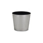 7" Silver Recycled Plastic Indoor Outdoor Round Pot Planter