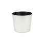 6" Silver Recycled Plastic Indoor Outdoor Round Pot Planter