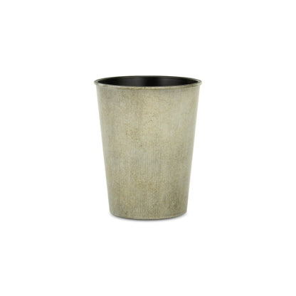 5" Gray Recycled Plastic Indoor Outdoor Round Pot Planter