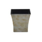 7" Gray Recycled Plastic Indoor Outdoor Square Pot Planter
