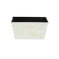 8" Cream Recycled Plastic Indoor Outdoor Rectangular Planter Box
