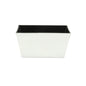 8" Silver Recycled Plastic Indoor Outdoor Rectangular Planter Box