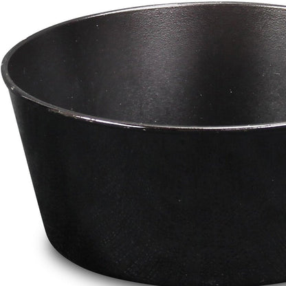 10" Black Recycled Plastic Indoor Outdoor Round Pot Planter