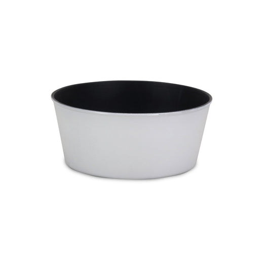 10" White Recycled Plastic Indoor Outdoor Round Pot Planter