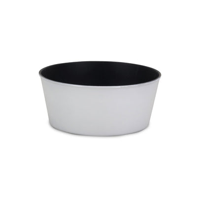10" White Recycled Plastic Indoor Outdoor Round Pot Planter