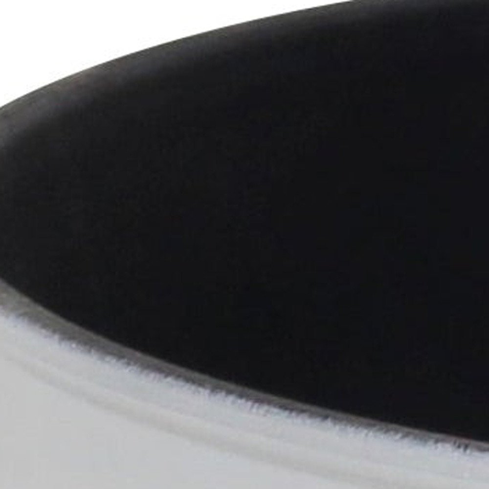 10" White Recycled Plastic Indoor Outdoor Round Pot Planter