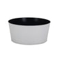 12" White Recycled Plastic Indoor Outdoor Round Pot Planter