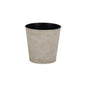 5" Cream Recycled Plastic Indoor Outdoor Round Pot Planter