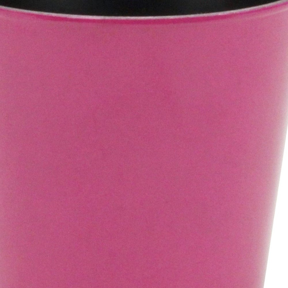 5" Hot Pink Recycled Plastic Indoor Outdoor Round Pot Planter