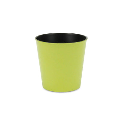 5" Lime Green Recycled Plastic Indoor Outdoor Round Pot Planter