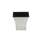 5" Cream Recycled Plastic Indoor Outdoor Square Pot Planter