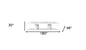 180" White Marble Double Pedestal Base Dining Table