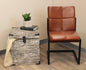 20" Gray Distressed Solid Wood Square Trunk Storage End Table