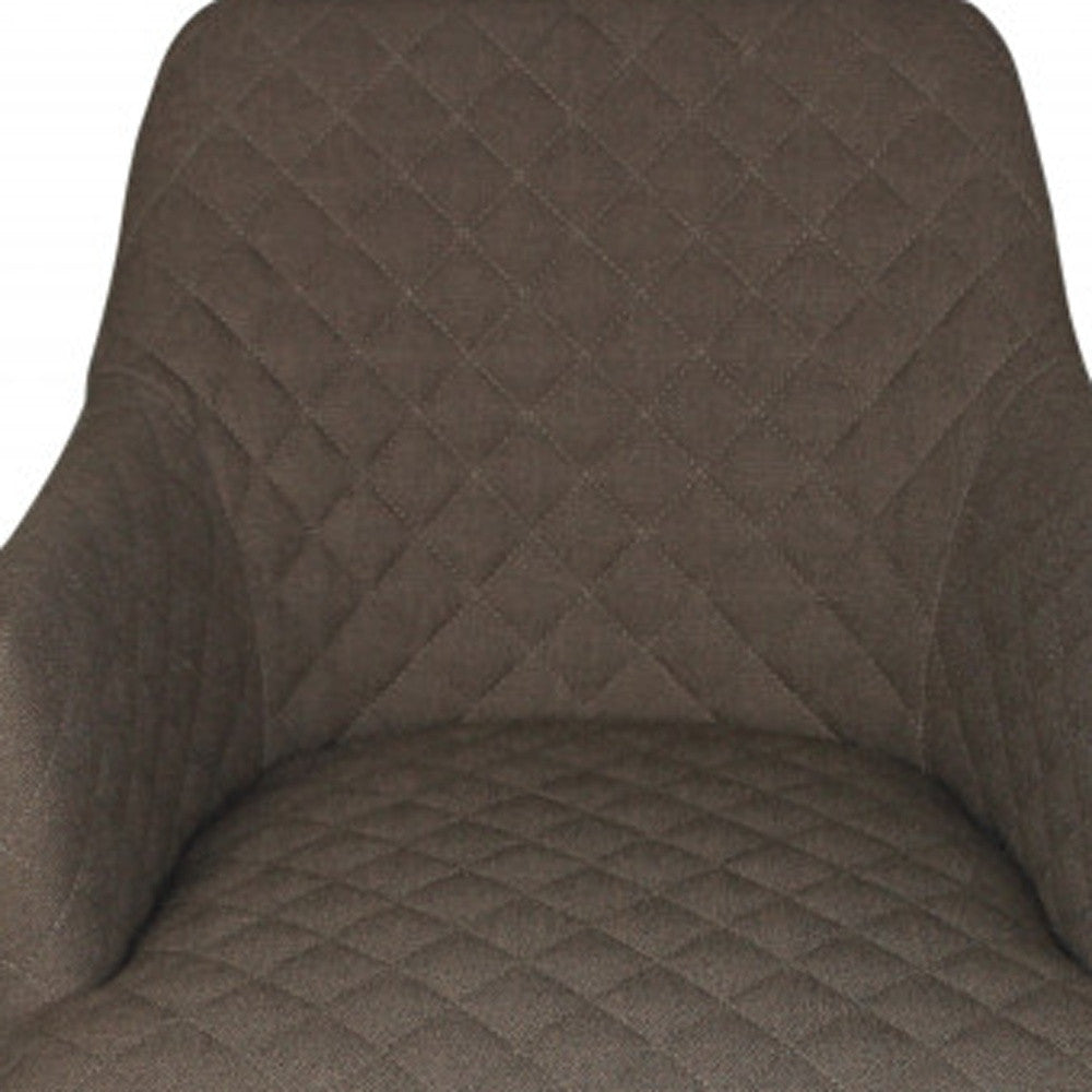 23" Gray Polyester Blend And Natural Solid Color Side Chair