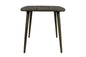 36" Brown Square Solid Wood And Metal Dining Table