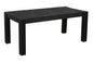 72" Dark Gray Solid Wood Dining Table