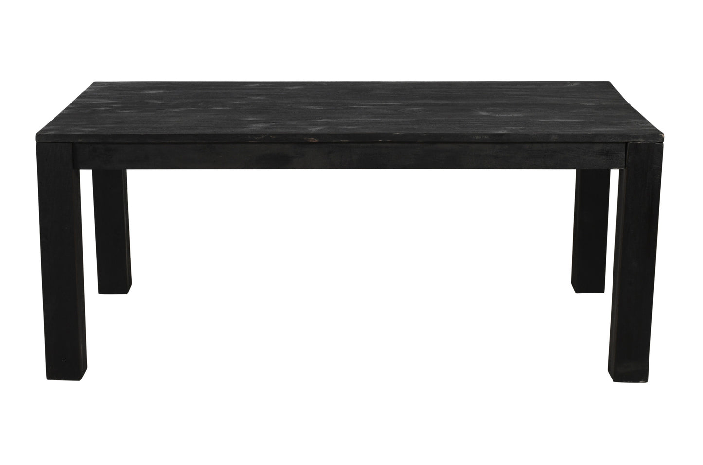 72" Dark Gray Solid Wood Dining Table