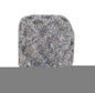 18" Natural and Gray Wool Cotton Blend Cube Geometric Pouf Ottoman