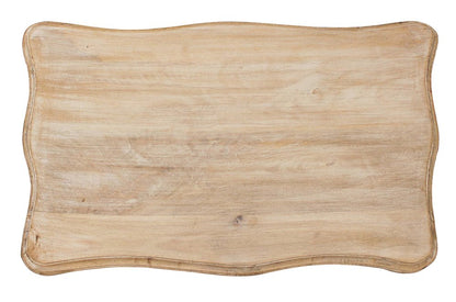 29" White Solid Wood Three Drawer Nightstand