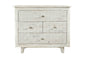 30" White Four Drawer Nightstand