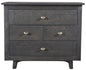 30" Gray Four Drawer Nightstand