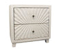 30" Ivory Two Drawer Nightstand