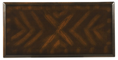 24" Wood Brown End Table With Shelf