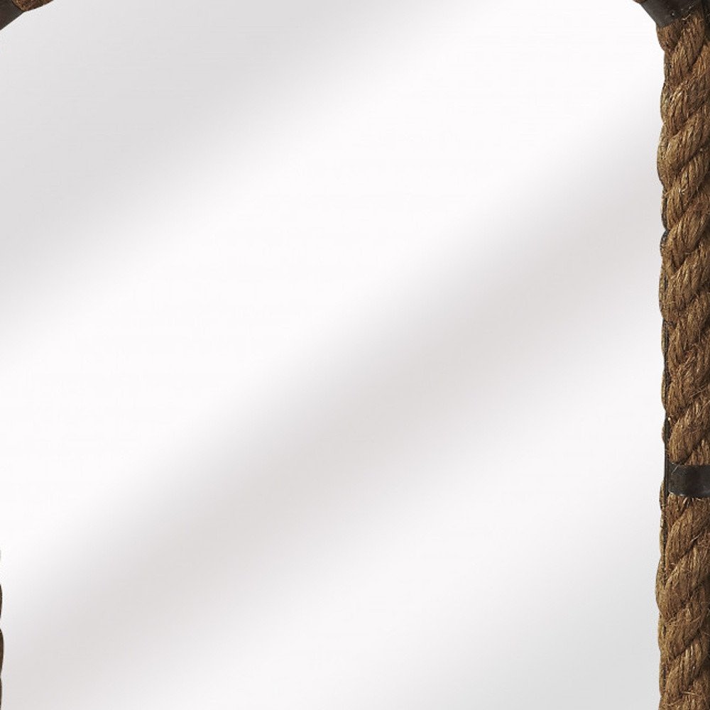 25" Brown Framed Accent Mirror