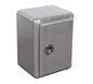 18" Silver Aluminum Standard Accent Cabinet With One Shelf