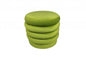 21" Green Velvet Tufted Round Cocktail Ottoman