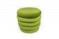21" Green Velvet Tufted Round Cocktail Ottoman