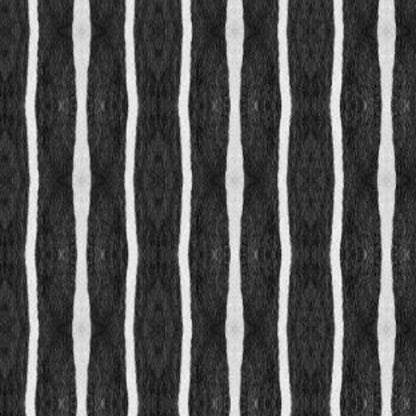 2' X 5' Black And White Modern Stripe Printed Vinyl Area Rug with UV Protection