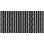 2' X 4' Black And White Modern Stripe Printed Vinyl Area Rug with UV Protection
