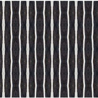 2' X 4' Black And White Modern Stripe Printed Vinyl Area Rug with UV Protection