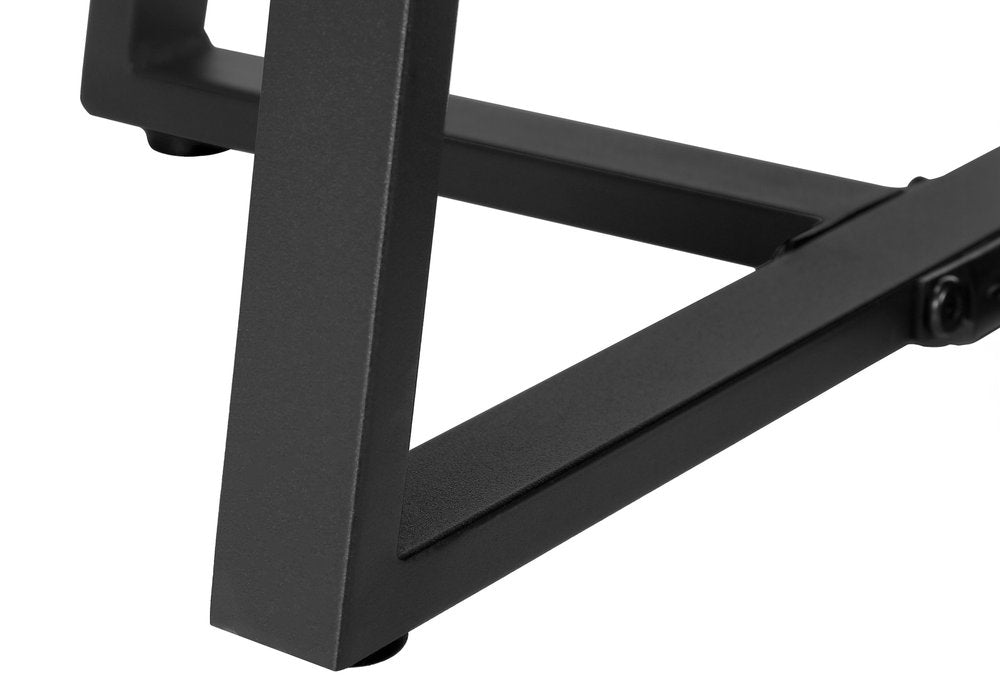 22" Black Round End Table