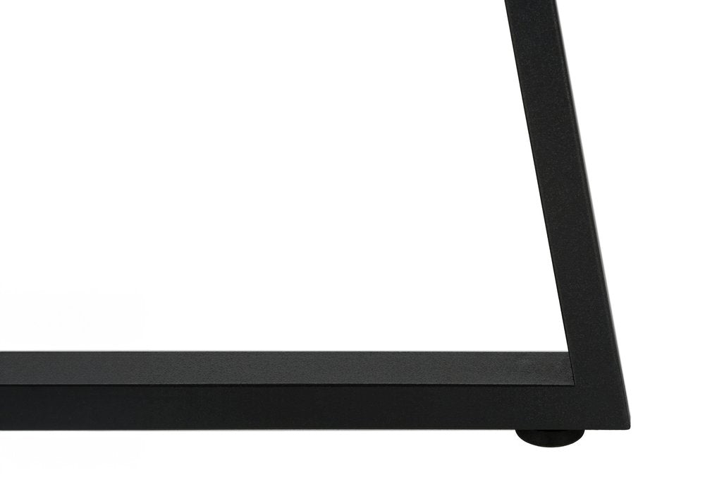 22" Black And Gray Round End Table