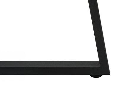 22" Black And Gray Round End Table