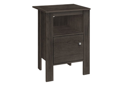 24" Brown Wood Nightstand