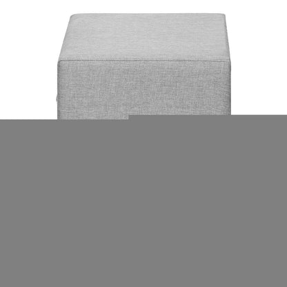 21" Gray Wood Two Drawer Nightstand