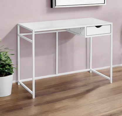 42" White Computer Desk