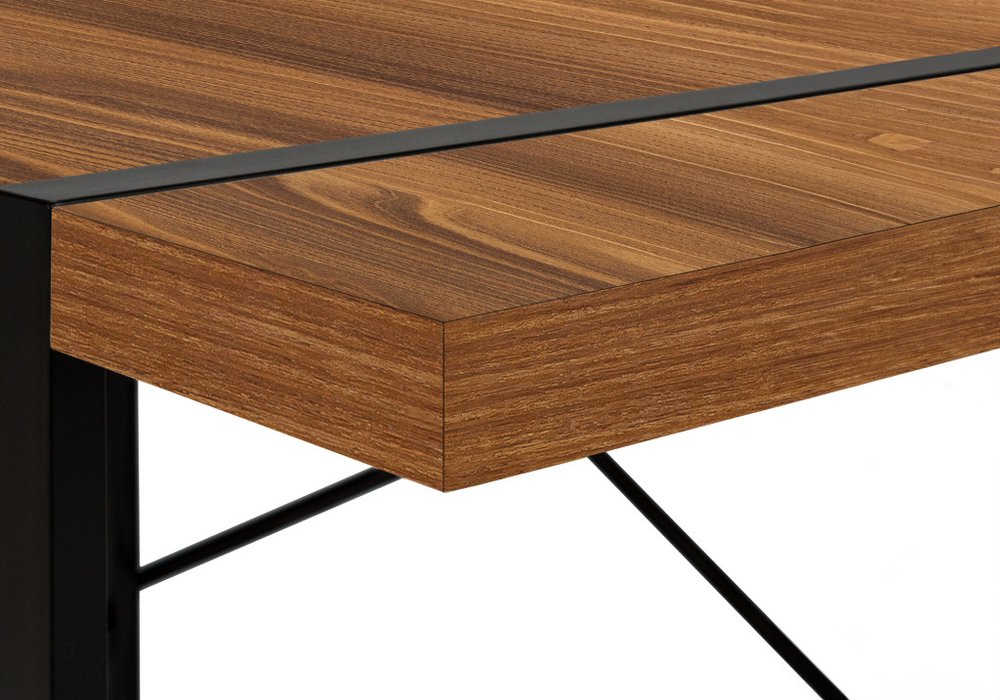 49" Brown and Black Computer Desk