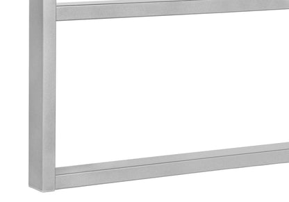 49" Black and Silver Computer Desk