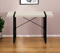 49" Taupe and Black Computer Desk